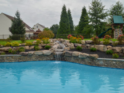 unique water feature in Trappe, PA
