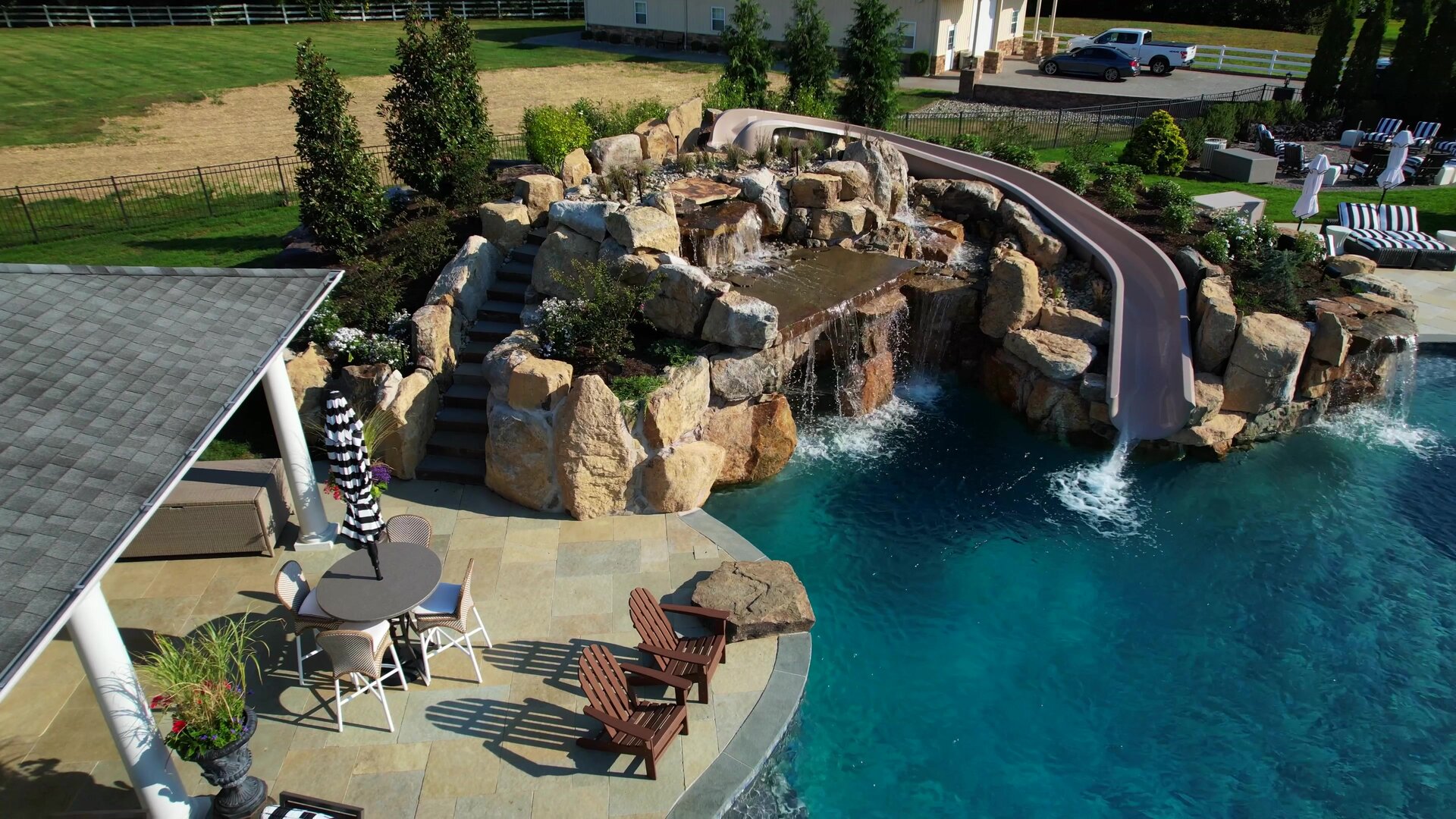 Aquatic Artists custom waterfall