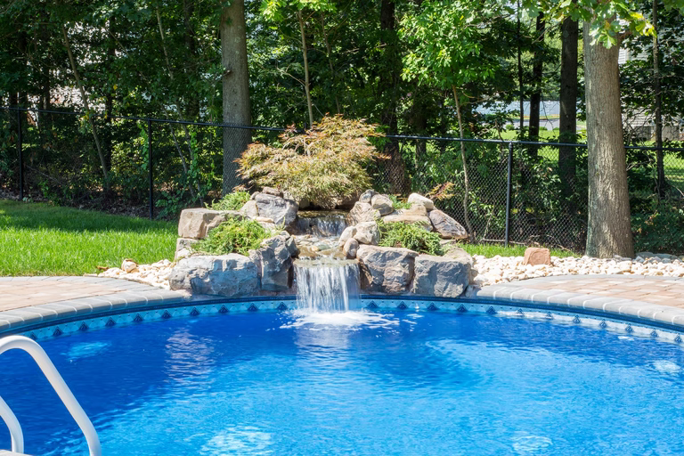 Pool before the waterfall renovation, Blackwater – Monroe, NJ