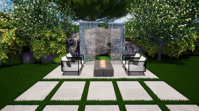 Custom Rain Shower Fountain A