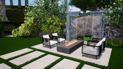 Custom Rain Shower Fountain C