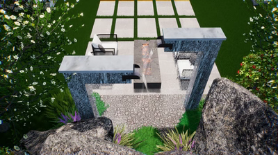 Custom Rain Shower Fountain F