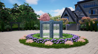 Four Column Fountain A