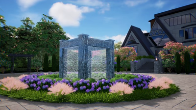 Four Column Fountain C