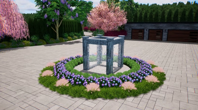 Four Column Fountain E