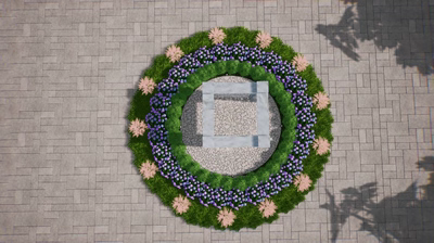 Four Column Fountain H