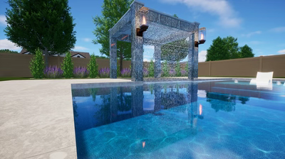 Four Column Rain Shower B