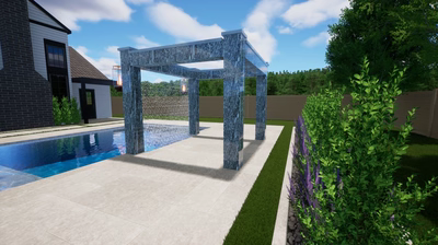 Four Column Rain Shower F