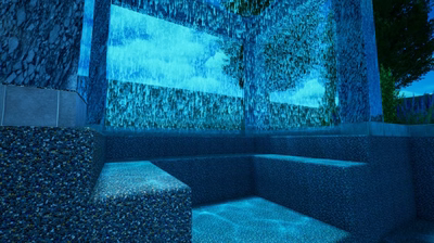 Four Column Rain Shower Grotto M