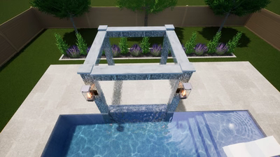 Four Column Rain Shower H