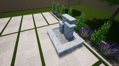 Multi Column Small Fountain E