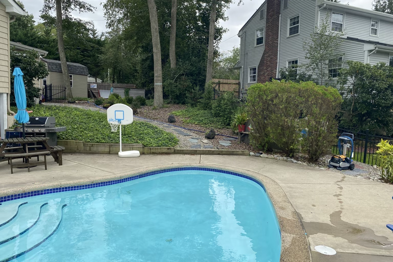 Pool before the waterfall renovation, Nachi – Medford, NJ