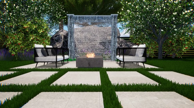 Rain Shower Archway Fountain A