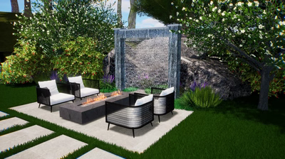 Rain Shower Archway Fountain C