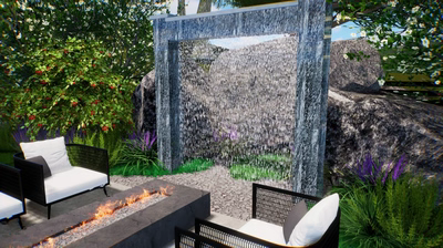 Rain Shower Archway Fountain D