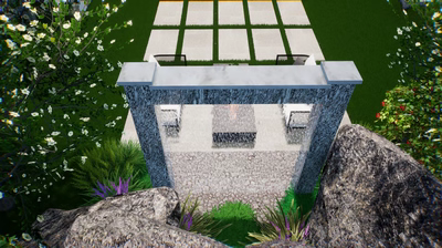 Rain Shower Archway Fountain E