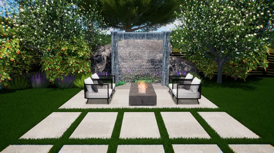 Rain Shower Archway Fountain F