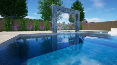 Two Column Rain Shower Archway A