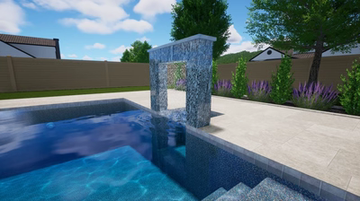 Two-Column-Rain-Shower-Archway-Medium-Size-B - Two Column Rain Shower Archway Medium Size B