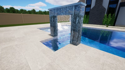 Two-Column-Rain-Shower-Archway-Medium-Size-C - Two Column Rain Shower Archway Medium Size C