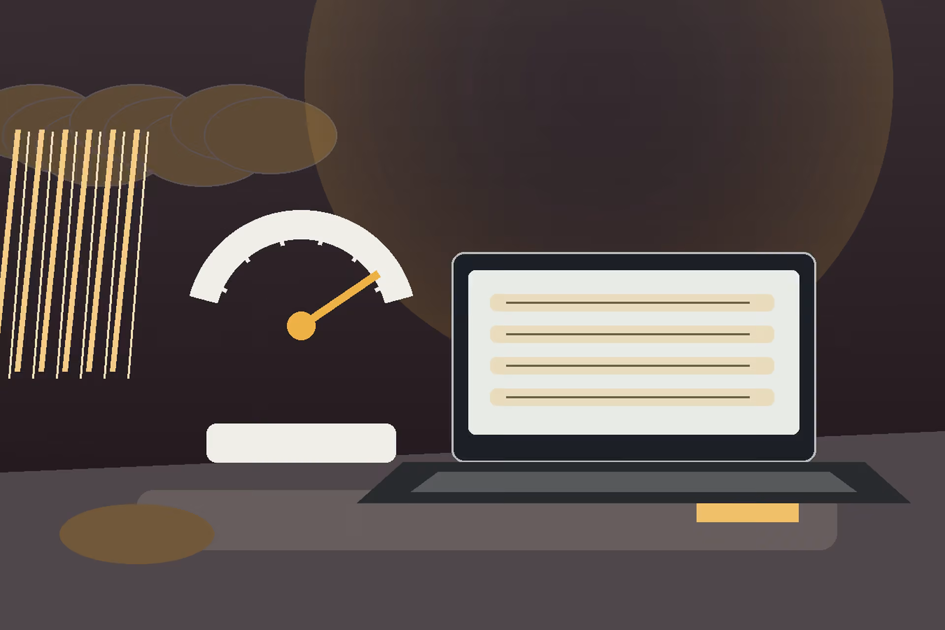 AI usage meter and budget controls on a small business operations dashboard.